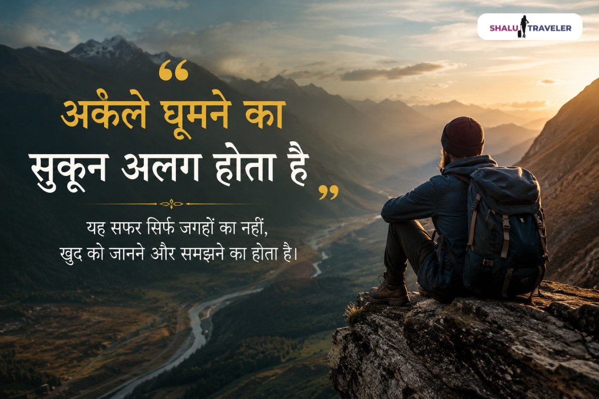 Solo Travel Quotes in Hindi
