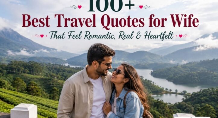 100+ Best Travel Quotes for Wife That Feel Romantic, Real & Heartfelt 