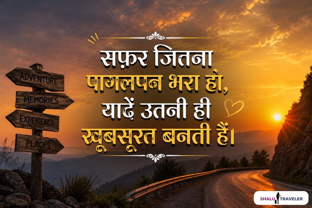 Adventure Travel Captions in Hindi
