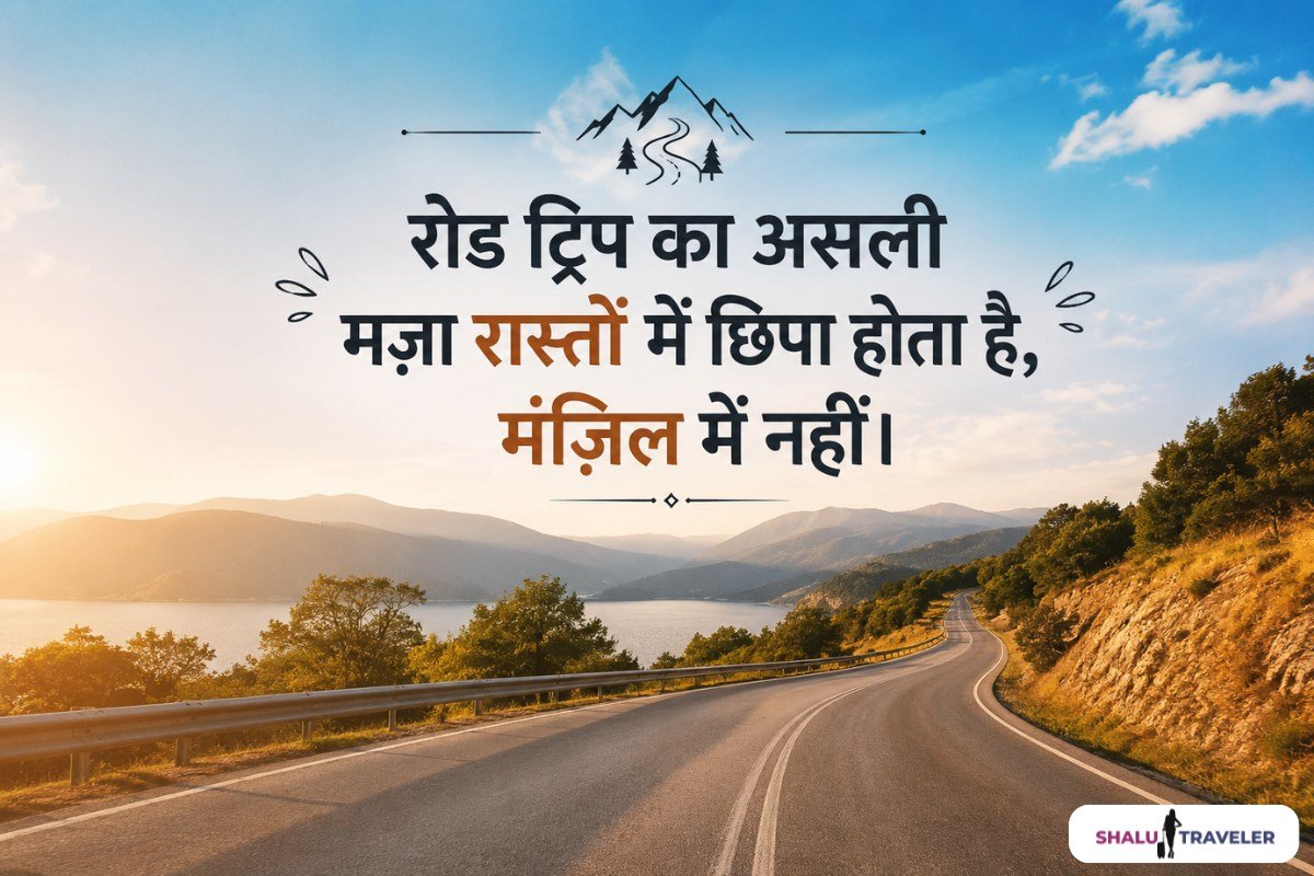 Road Trip Captions in Hindi
