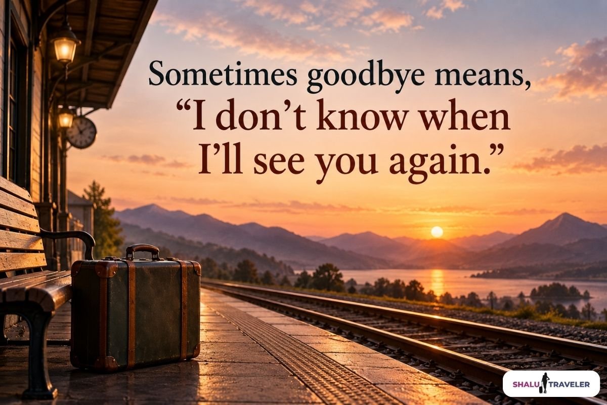 Sad Goodbye Travel Quotes