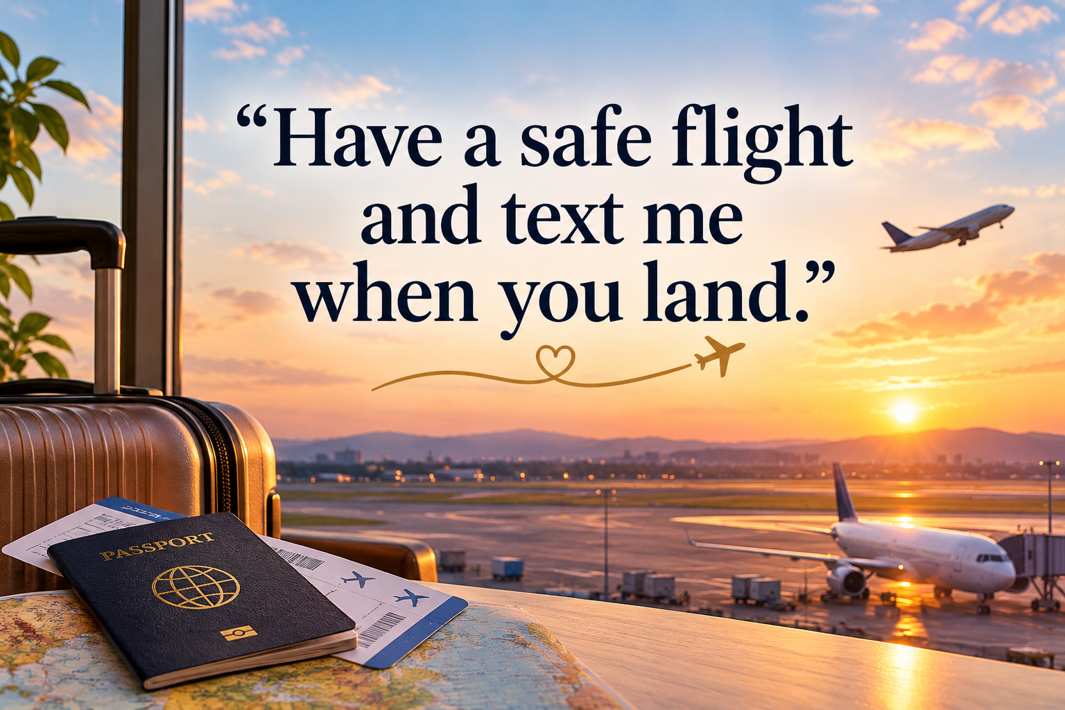 Safe Flight Quotes & Wishes